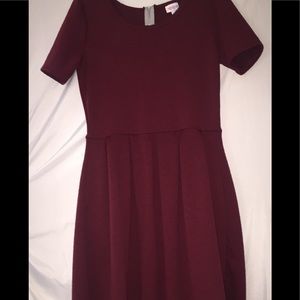 Maroon LuLaRoe Dress