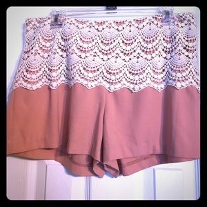 Lace shorts!