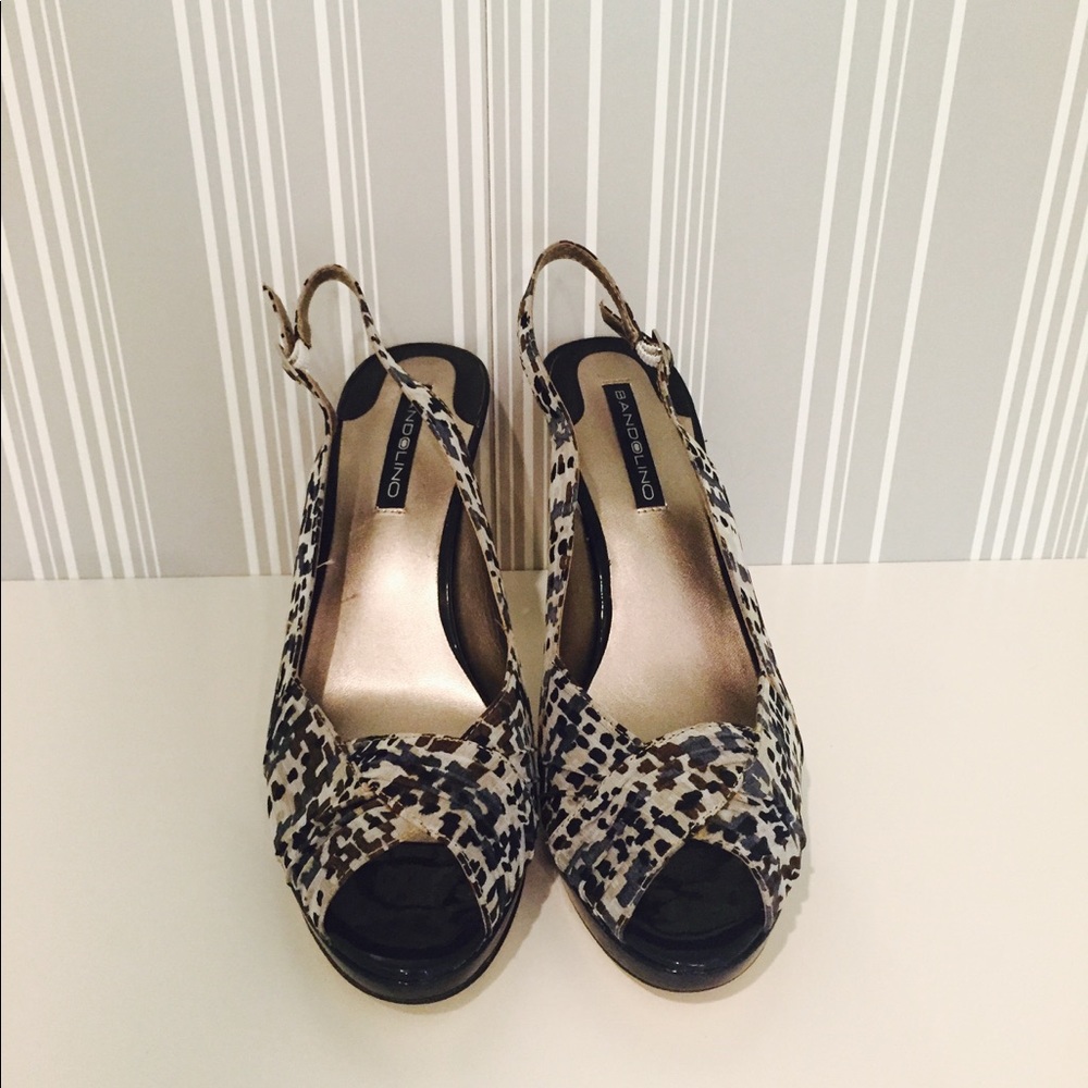 SOLD ❌Bandolino Peep Toe Sling Back Pumps