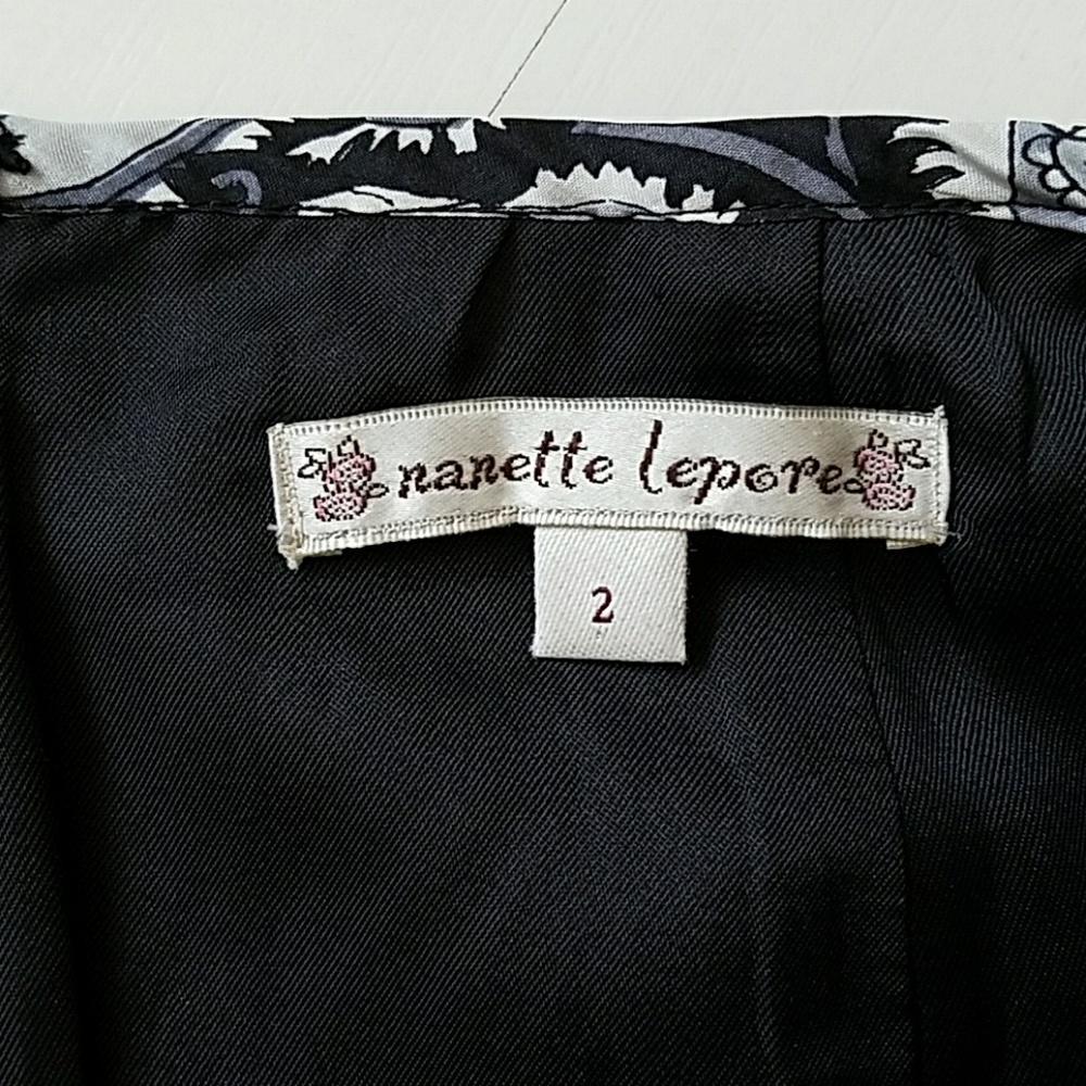 Nanette Lepore Embellished Applique Skirt 2 - Picture 4 of 7