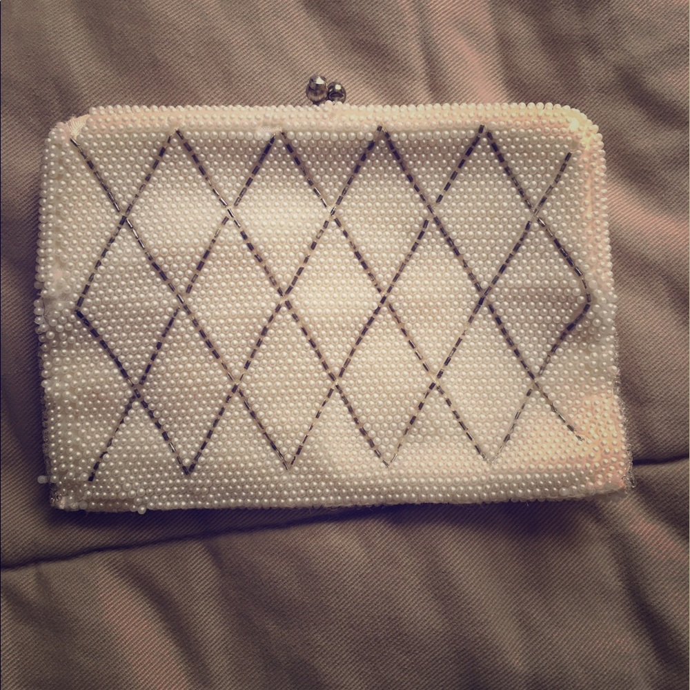Vintage pearl purse.