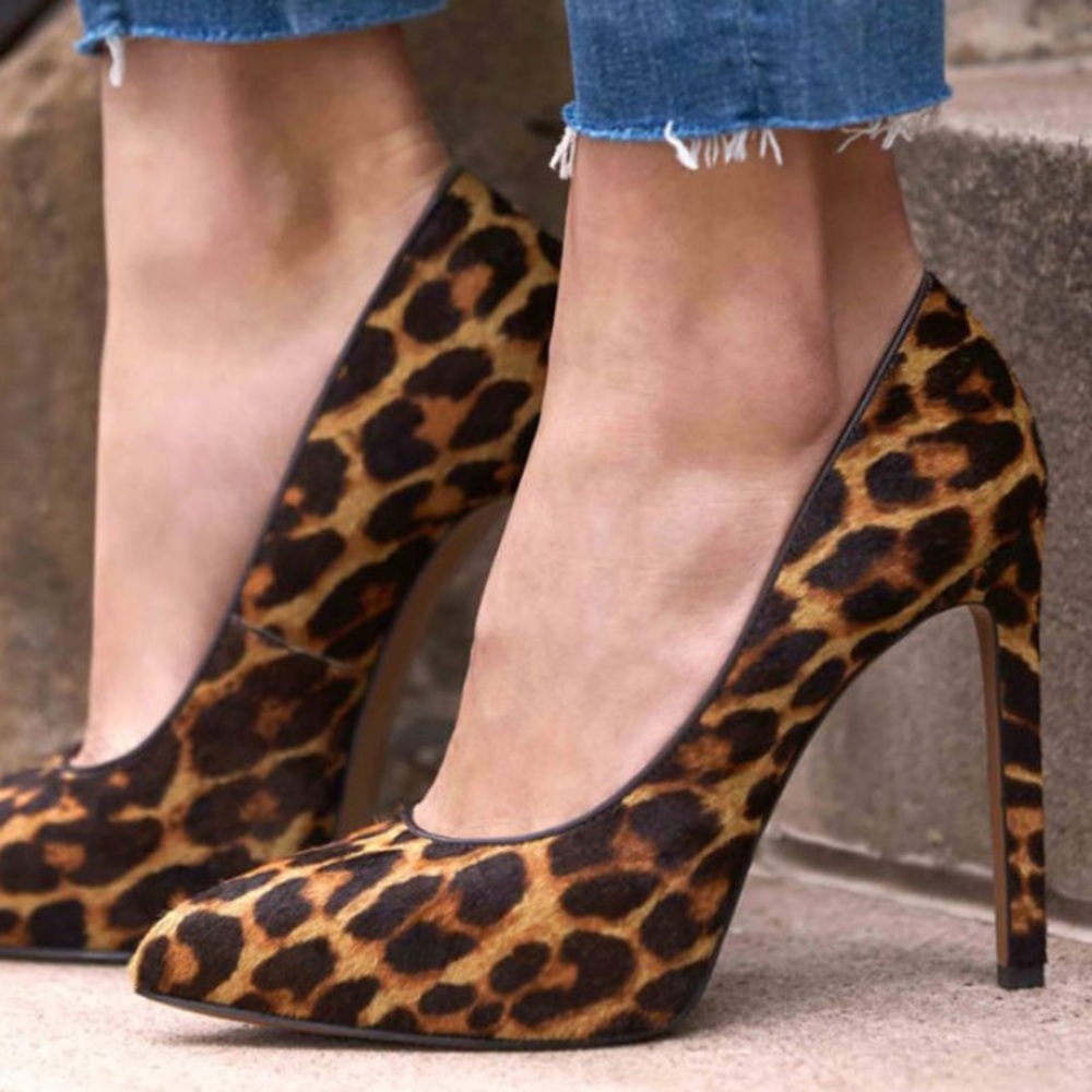 Nine West Leapafaith Calfhair Pumps Size 7