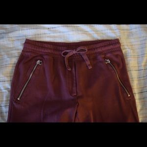 Burgundy Joggers