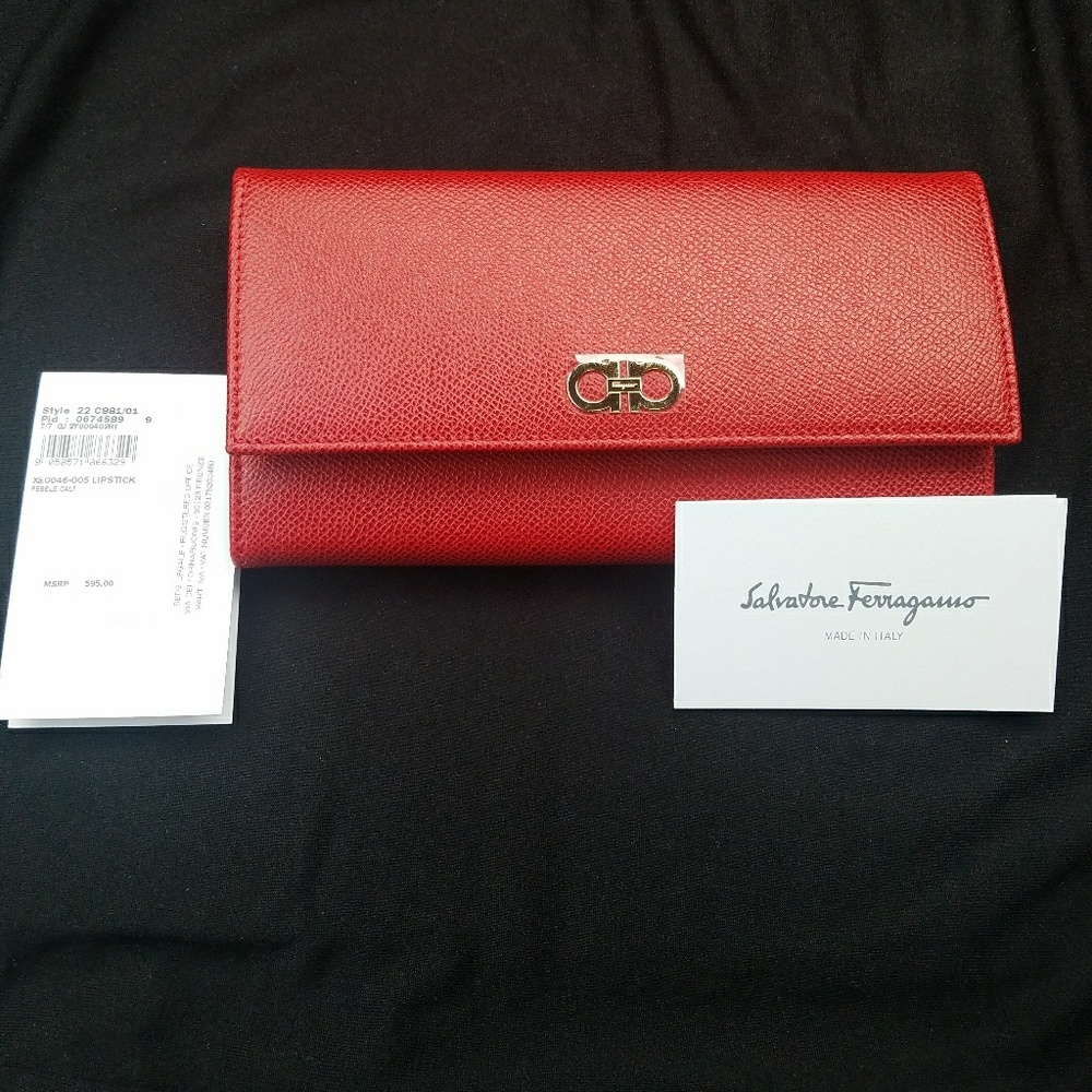 Ferragamo Double Gancino Clutch