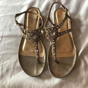 Kenneth Cole jeweled sandals