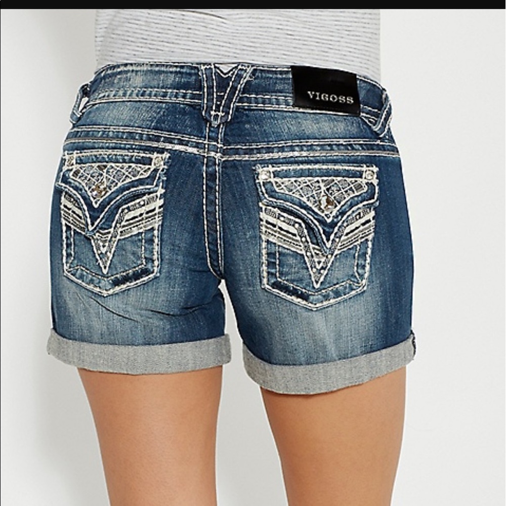 Vigoss Jean sequin shorts