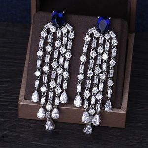 Cz statement earrings