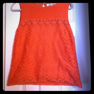 Orange tank top! Perfect for an easy dress up