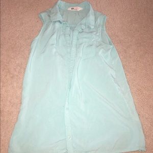 Light Blue Button Up Blouse