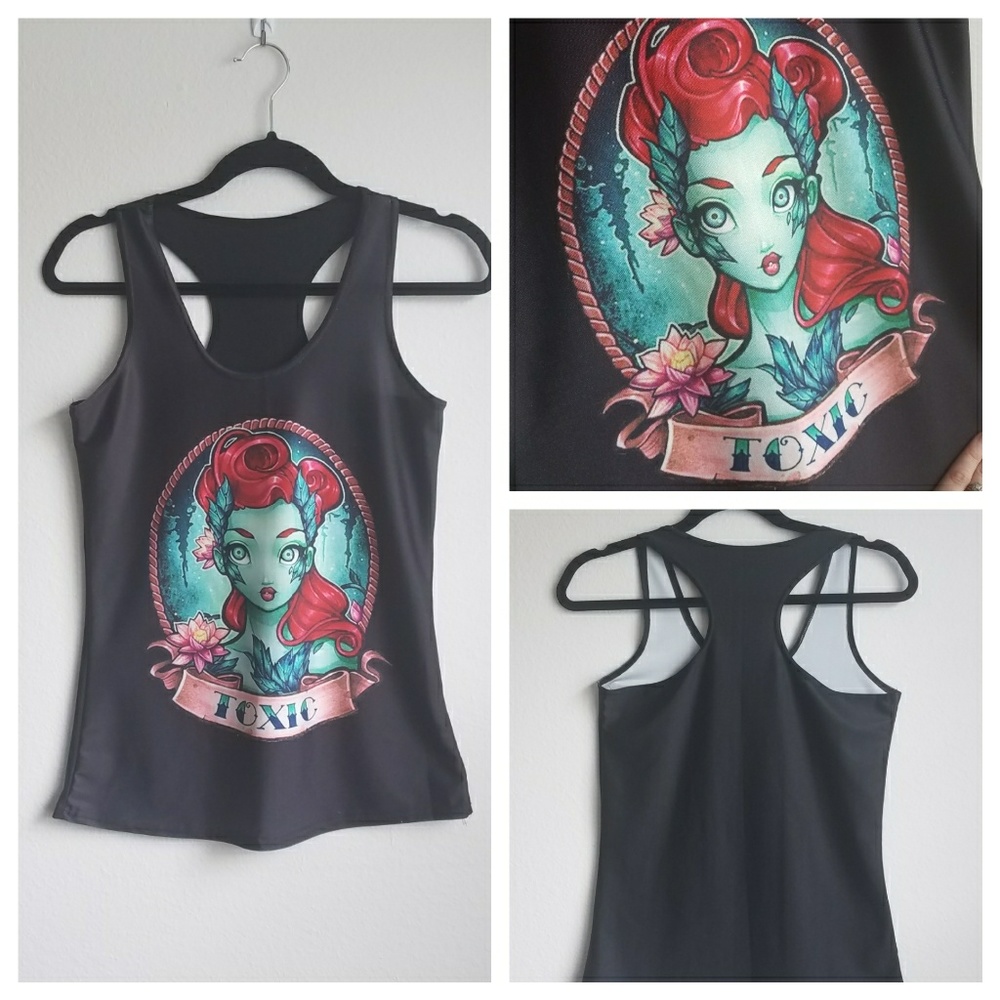 "Toxic Pinup Girl" Light Racerback Tank