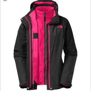 North face triclimate winter coat