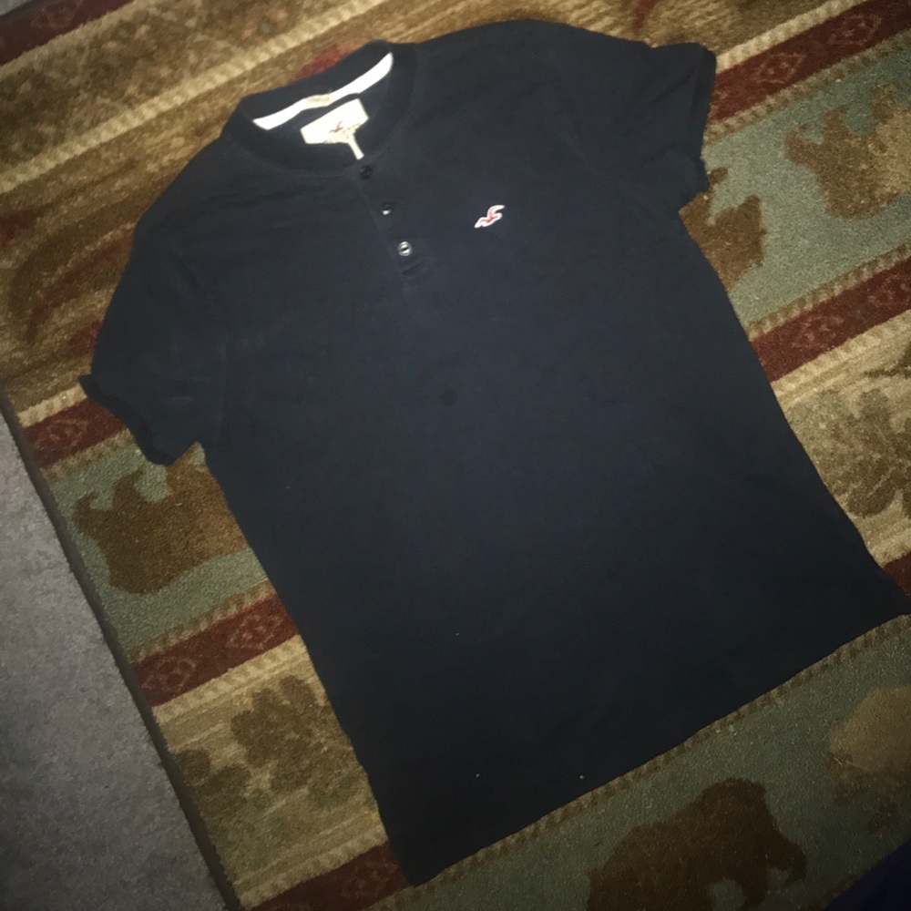 Hollister stretch poplin polo