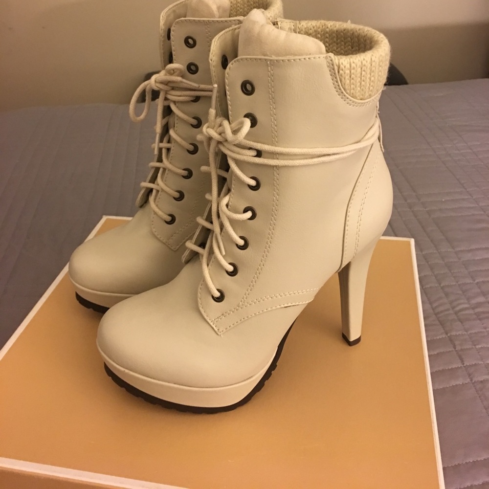 Lace-up Booties