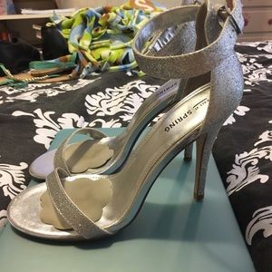Silver heels