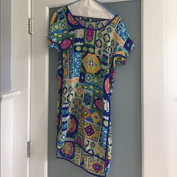 Trina Turk multi print silk dress - Picture 2 of 3