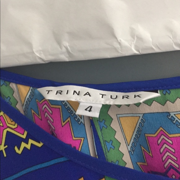 Trina Turk multi print silk dress - Picture 3 of 3