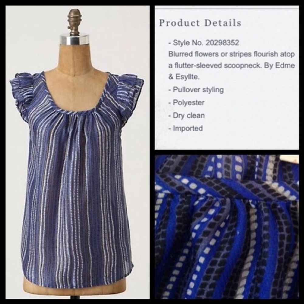 Anthro Edme & Esyllte Sprining Seasons Blouse