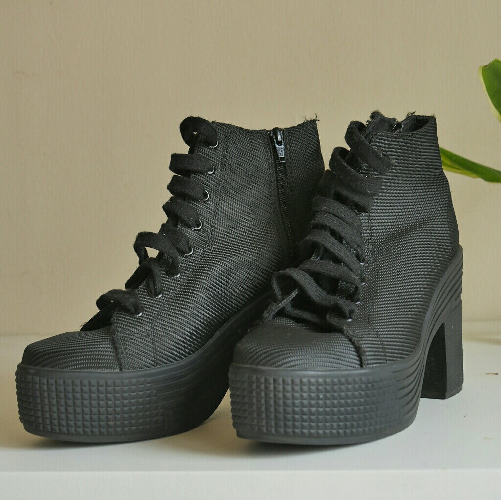Jeffrey Campbell Black Ankle Boots