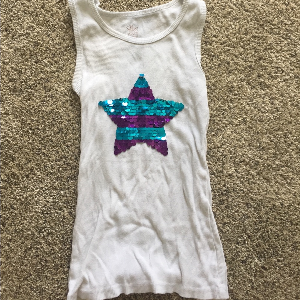 Children's place mermaid sequin tee