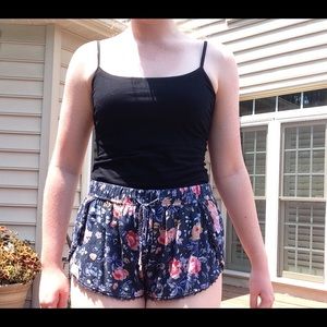 Flowy floral shorts