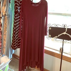 Agnes & Dora Wine color Earhart Dress M/L