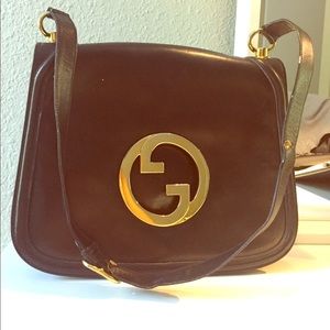 Authentic Vintage Gucci Blondie Black Leather