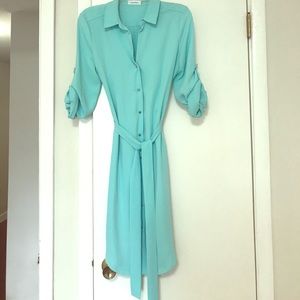 Calvin Klein 3:4 Sleeve Shift Dress