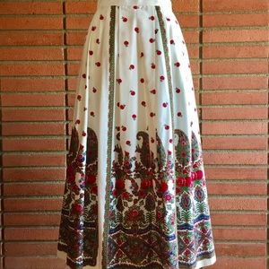 Lanz Originals Pleated Print Skirt (Made in 🇺🇸)