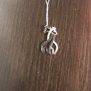 Zales giraffe infinity necklace: real diamonds