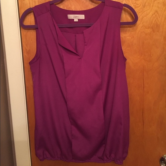 LOFT - Purple sleeveless blouse - SIZE M - Picture 1 of 4