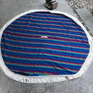 Bohemian round beach blanket