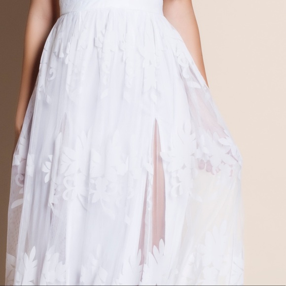 Tulle Velvet Maxi Dress - Picture 3 of 4