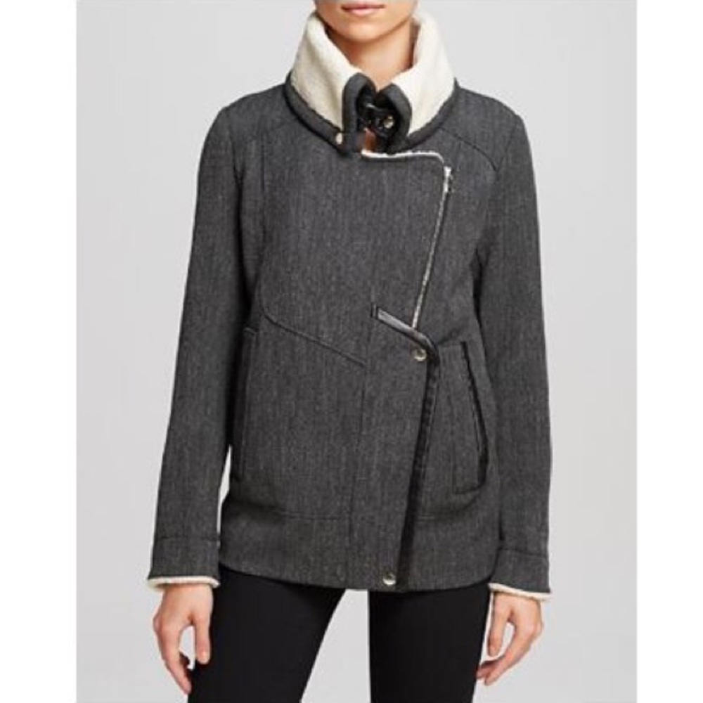 🌷 TOWSEN 🌷 Zelda Tweed/Faux Shearling Jacket