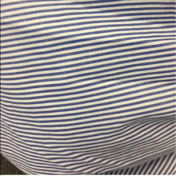 Last One! One shoulder blue striped shirt - Picture 4 of 4