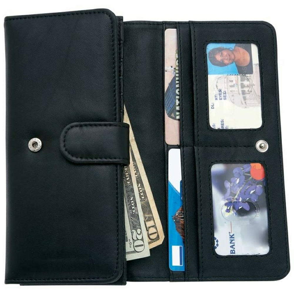 Ladies' Solid Genuine Leather Wallet