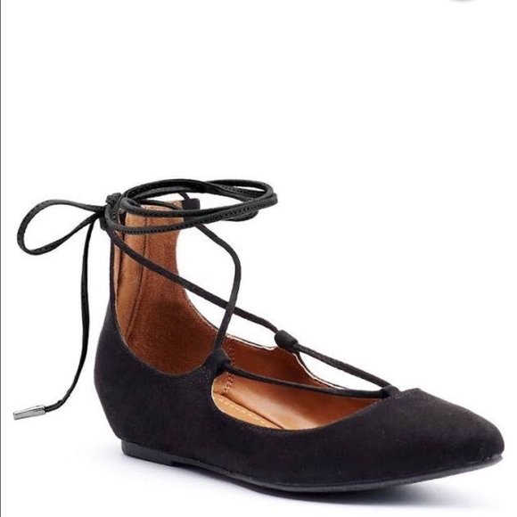 Candie's Shoes - Candies lace up flats