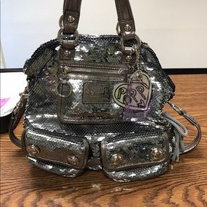 Silver Coach Bag RARE