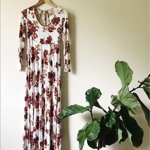 Volcom floral maxi dress