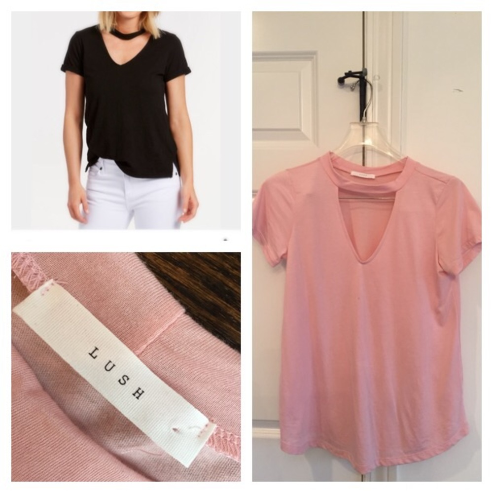 Lush Blush Choker Long Choker Tee Sz Small SOLD