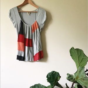 Anthropologie color block top