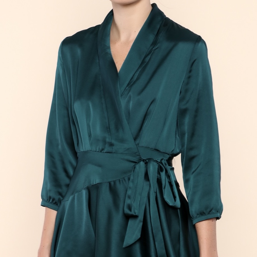 Silk wrap dress