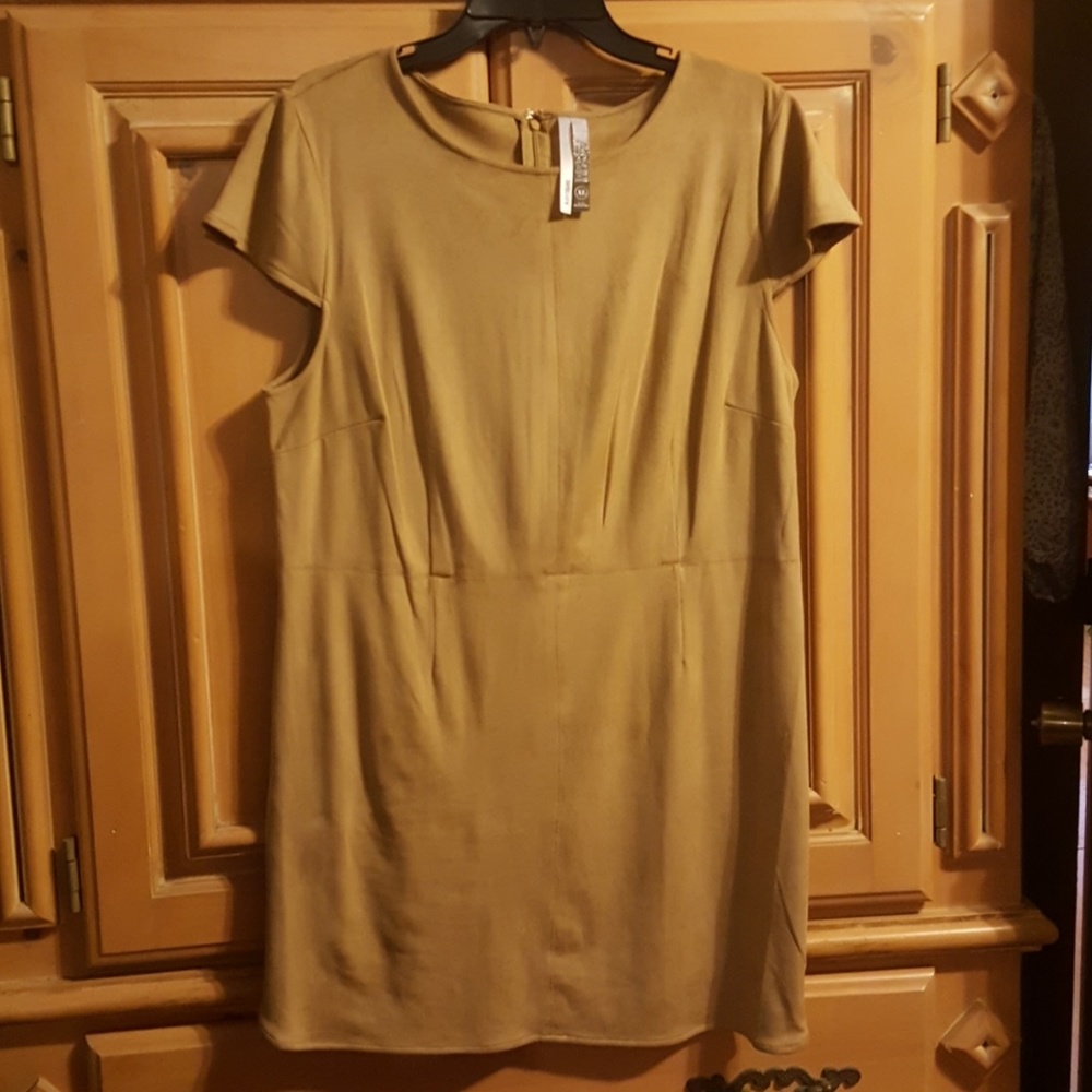 Kensie faux suede dress