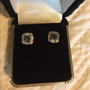 Zales blue and white diamond earrings