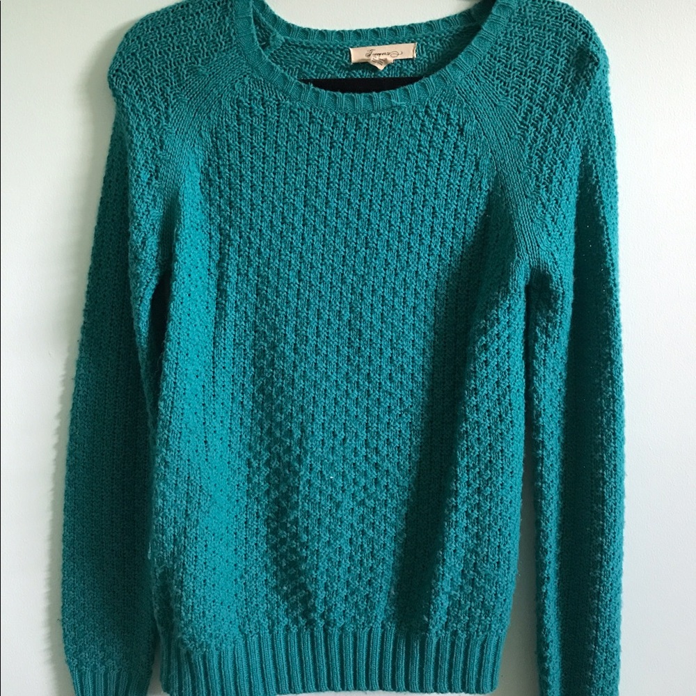 Teal boutique sweater