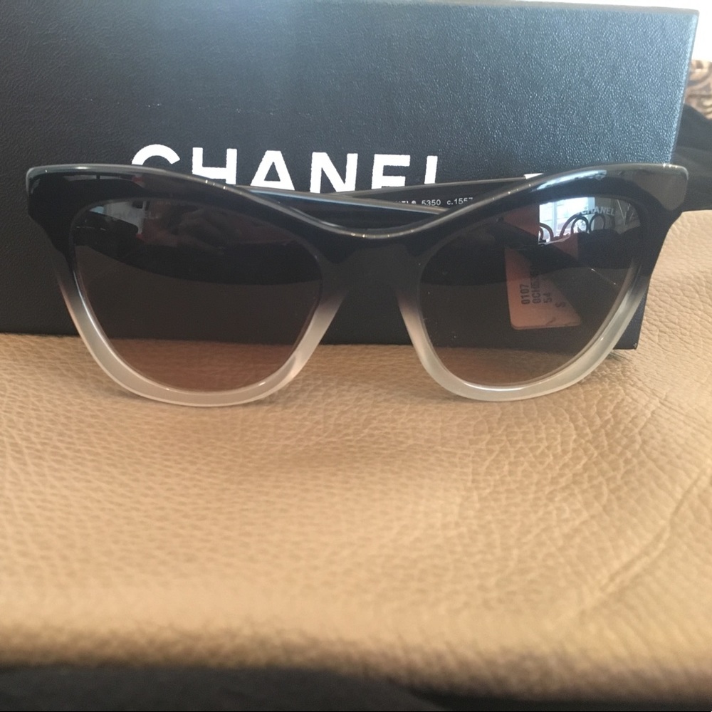 Chanel two tone sunglasses