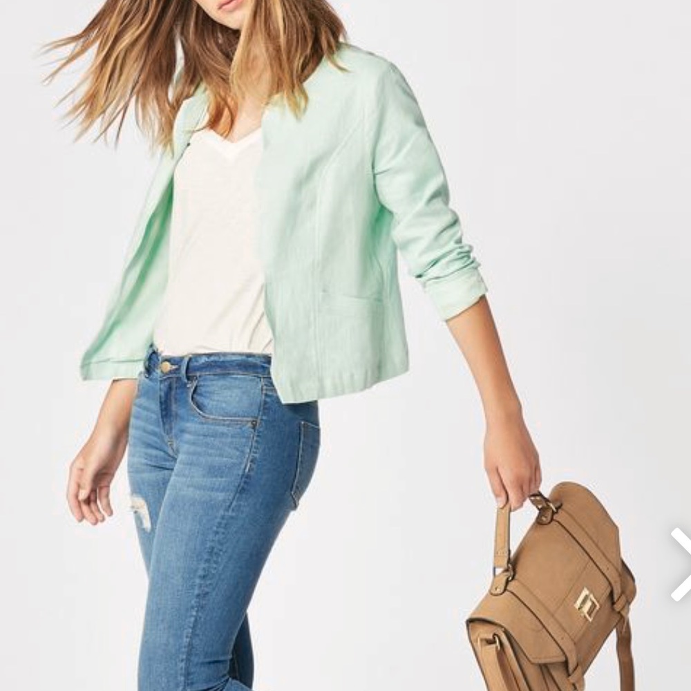 JustFab scalloped blazer