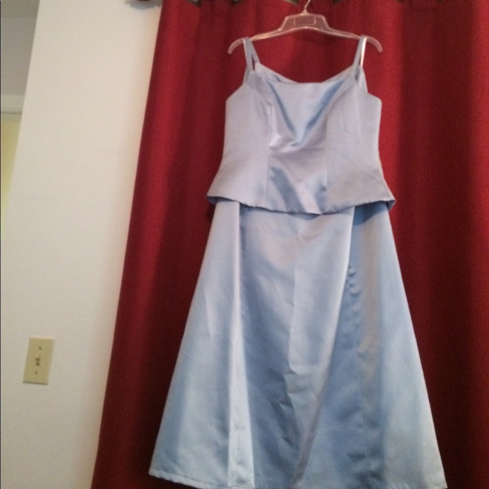 "W too" light blue formal dress, skirt and top