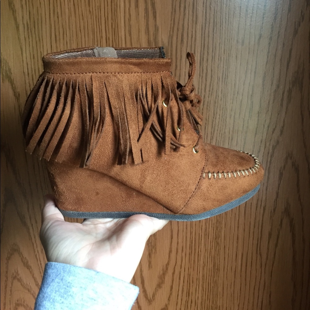 Wedge booties