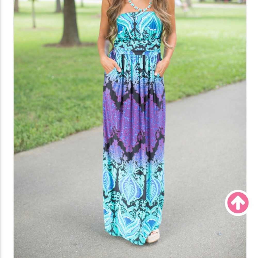 Strapless Maxi Dress, NWOT