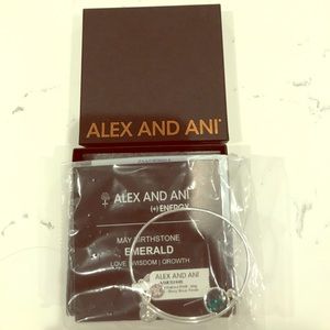 Alex and Ani Emerald birthstone bracelet
